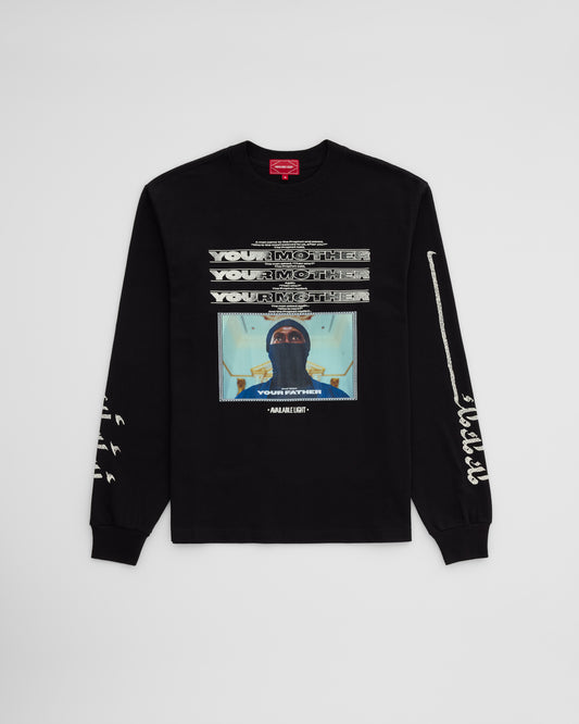 YMx3 L/S T-SHIRT - BLACK